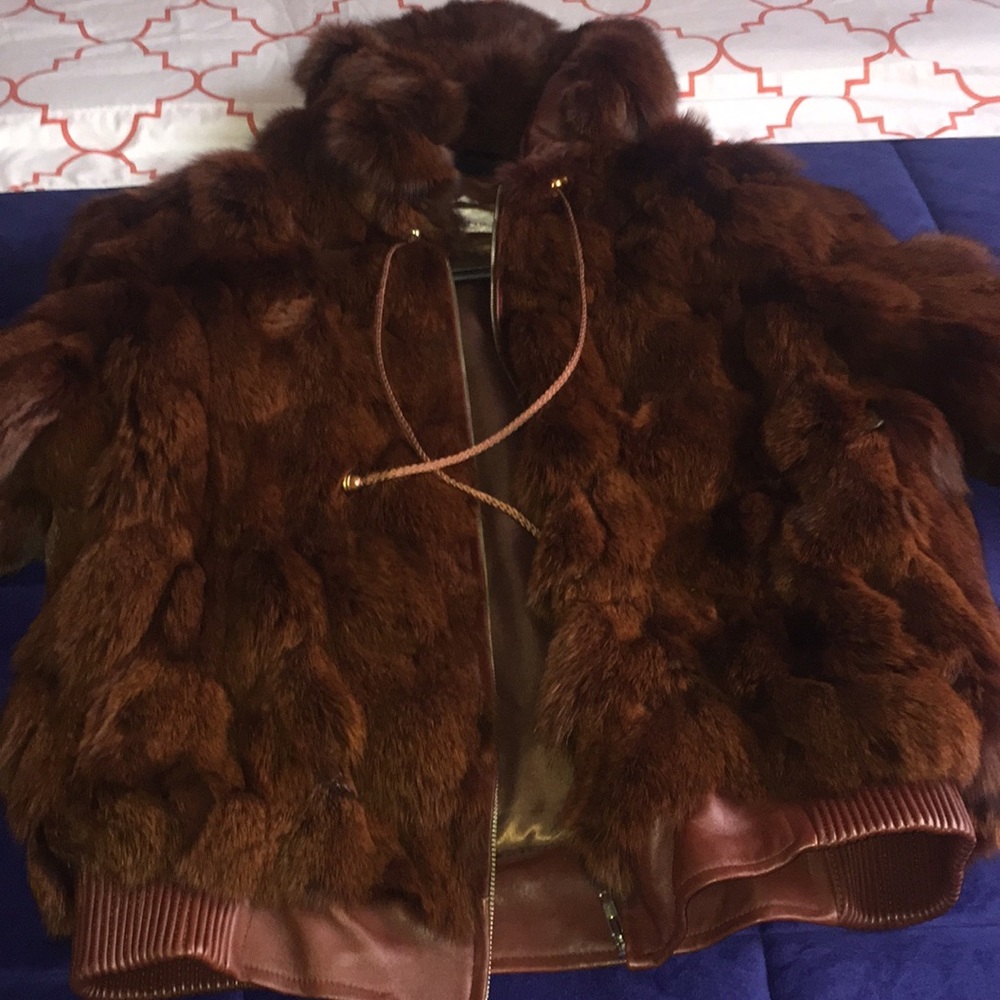 Unisex fix fur leather trim